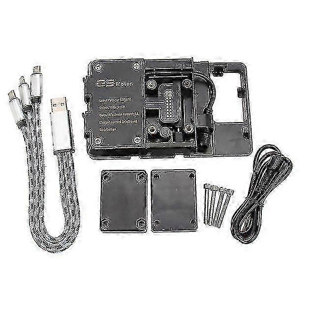 Phone holder for BMW R1200RT with navigation bracket and USB port
