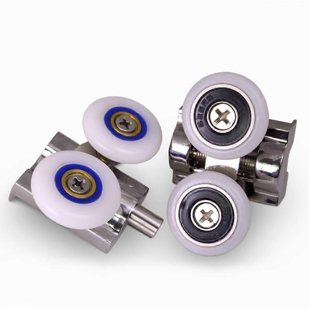 Zinc Alloy Sliding Door Pulley Set of 4 for Smooth and Quiet Door Open and Close Use 26mm Diameter