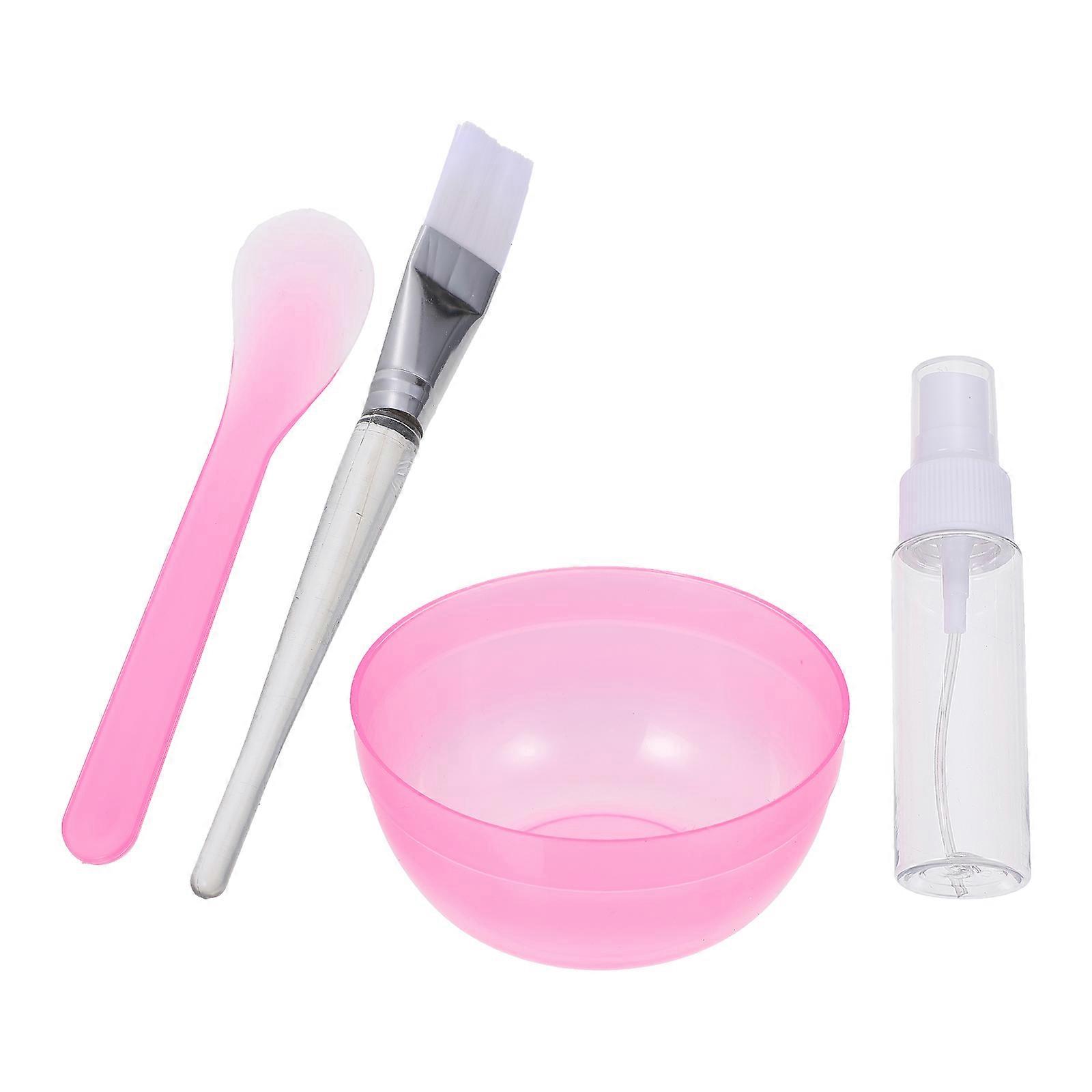 Facemask Mixing Set Pink Round Plastic Mixing Masks 1Set