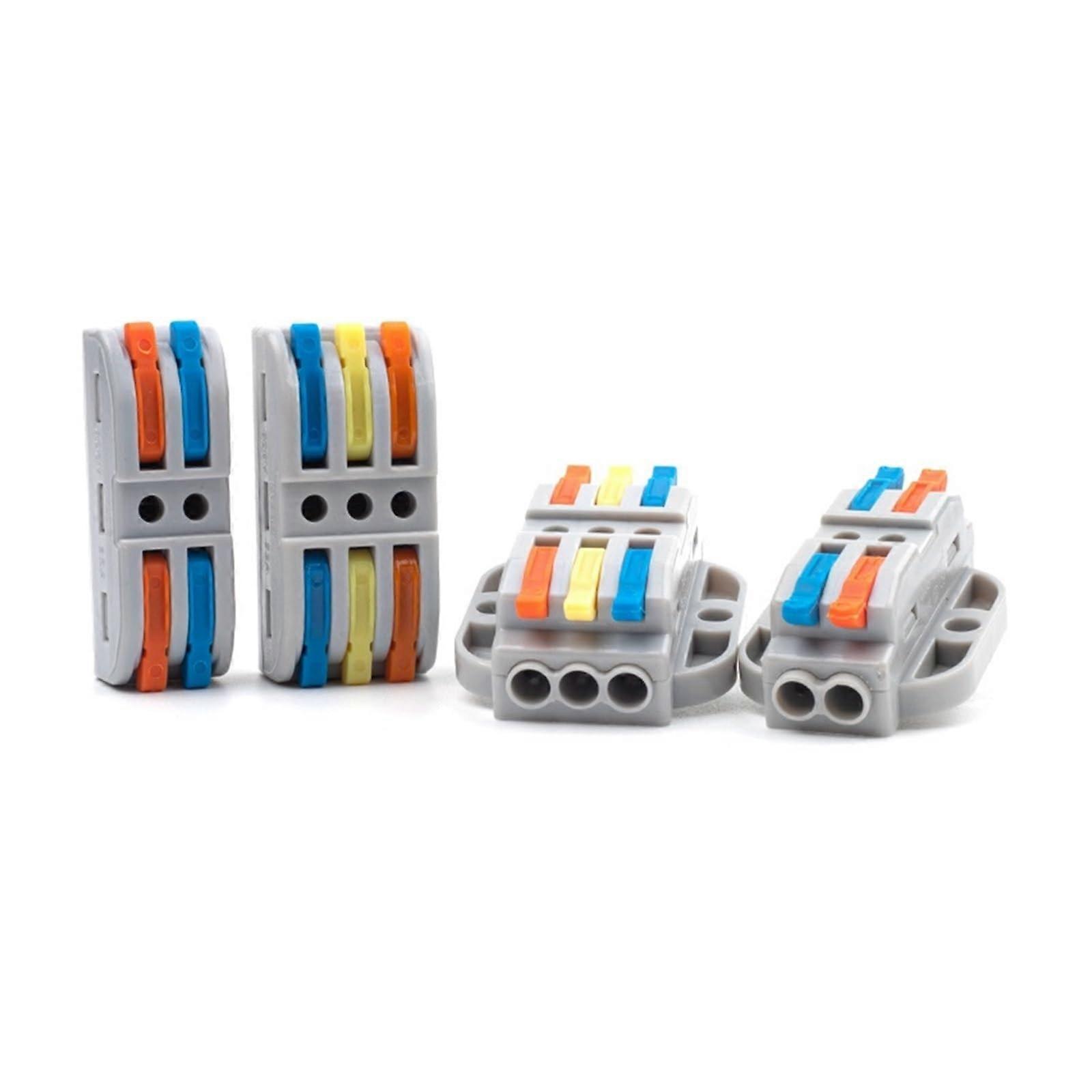 Compact Conductor Wiring Connector Quick Butt Cable Connectors (224M) Pack of 5