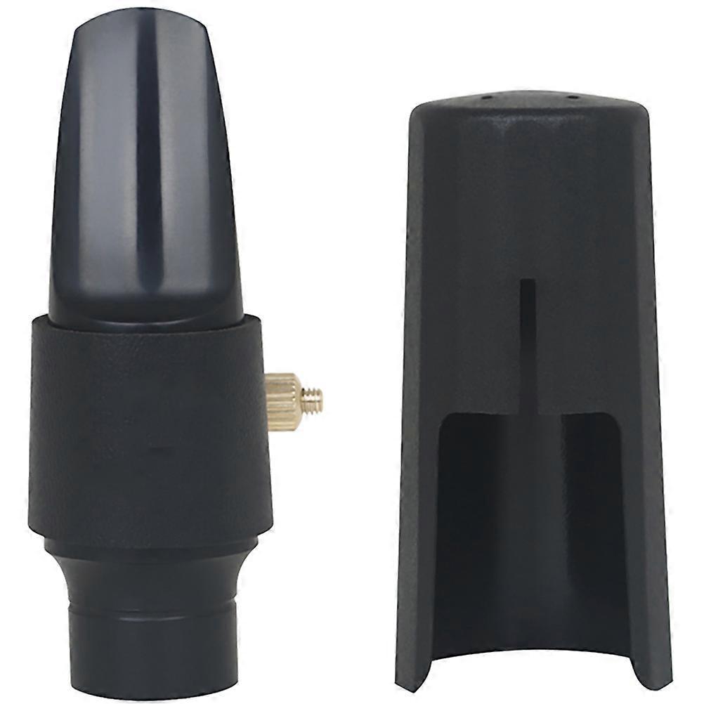 Alto Saxophone Mouthpiece Kit with Black Plastic Components for Beginners and Enthusiasts 1 Set