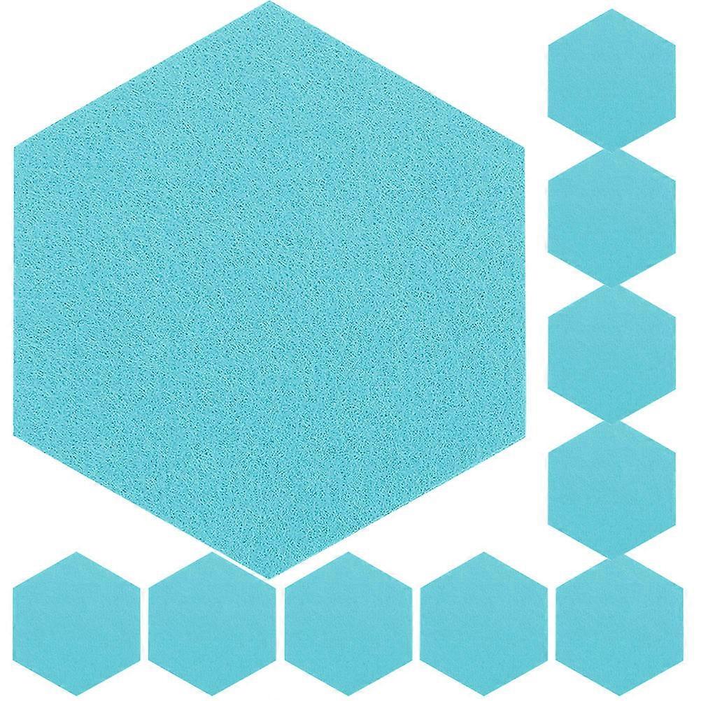 Skyblue Felt Bulletin Board for Home Use Creative Notice Board with Memo Function 10 Pieces