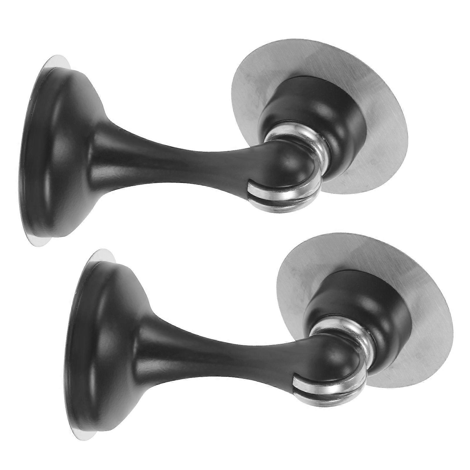 Stainless Steel Door Stopper 2Pcs Rectangular Shape Suitable For Various Occasions Like Home And Office Prevents Door Damage With Reliable Function