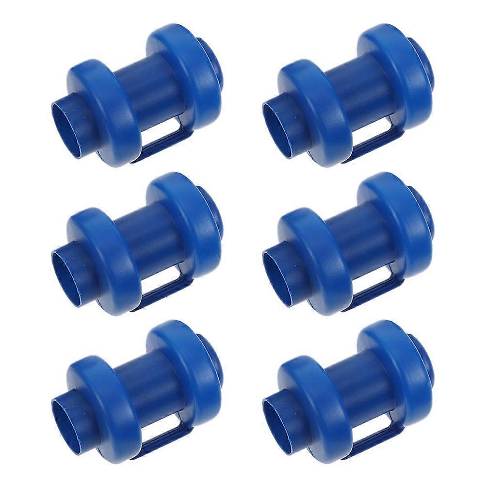 6pcs Durable Plastic Trampoline Caps for Secure Enclosure Connection, Universal Rod Covers for Trampoline Safety