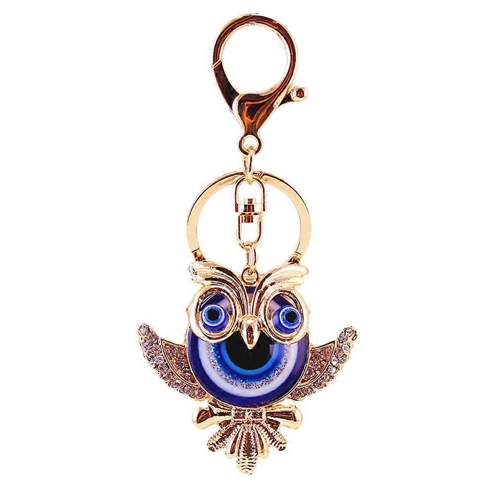 Evil Eye Owl Key Key Ring Holder 1 Set Backpack Key Hanging Decoration