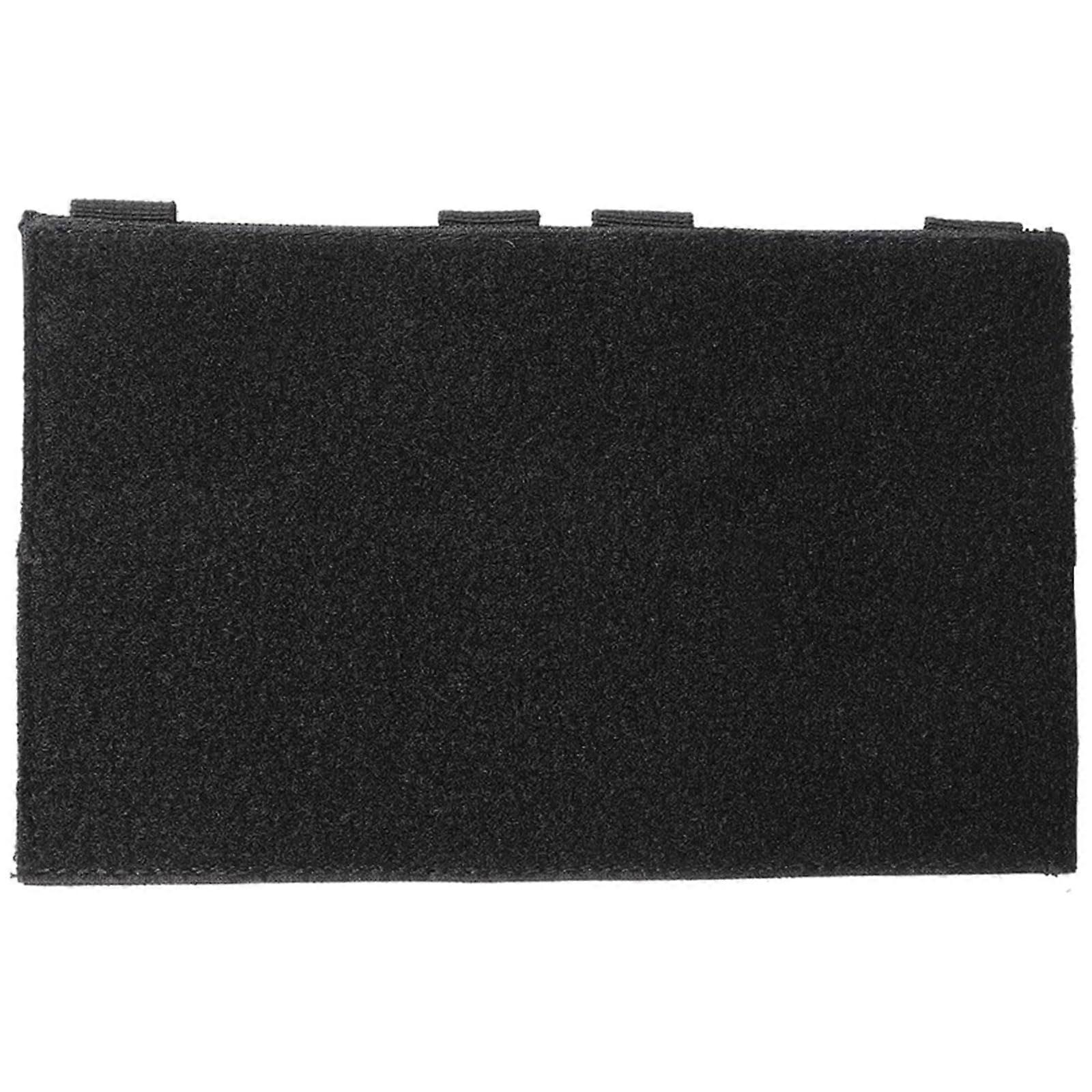 Hook and Loop Tactical Patches Board with Molle Attachment System, Display Plate for Tactical Gear, Black Panel
