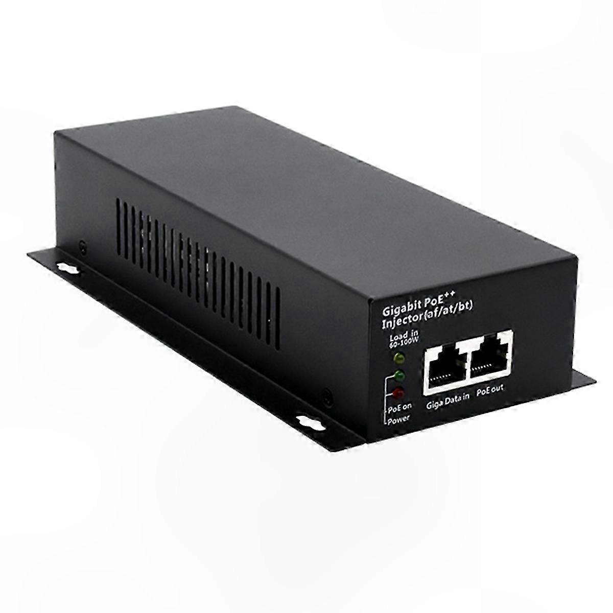 90W High-Power Gigabit PoE++ Injector with EU Plug (af/at/bt)