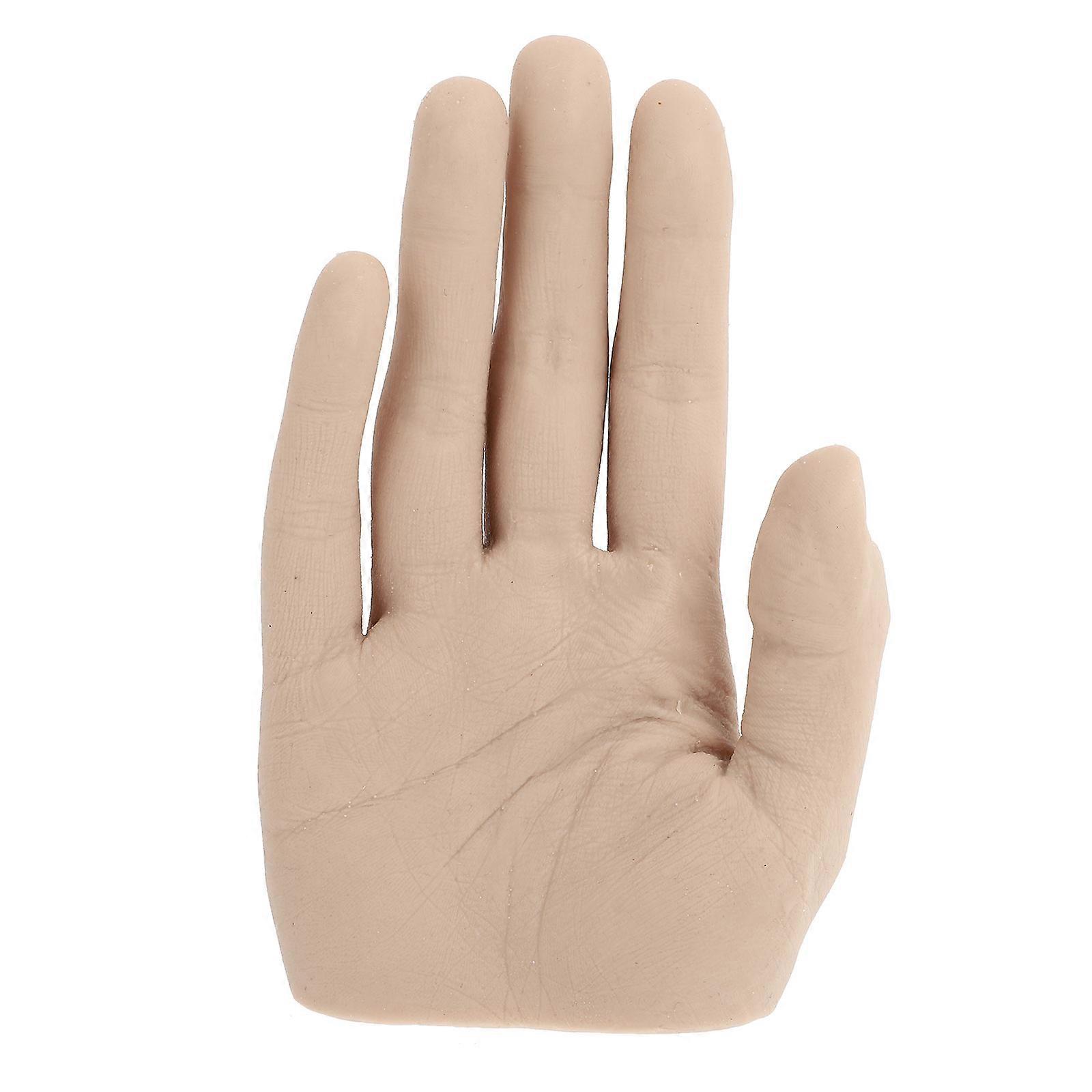 Hand Mannequin For Nail Art Training In Beige Color For Salon Artists 15x9cm 1Set