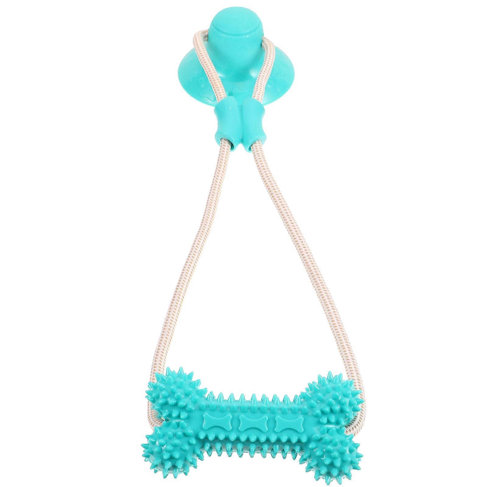 Multifunction Pet Molar Toy Suction Educational Plaything for Dog Puppy 1 Set Green