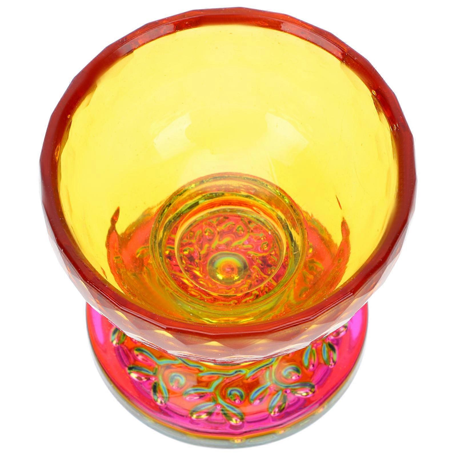 Glass Essential Oil Holder Essential Oil Cup For Professionals Aromatherapy Sessions 8x8cm Round Delicate Design 1Pcs