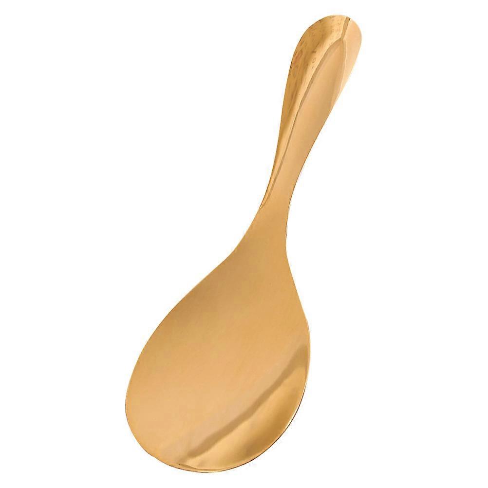 Heat Resistant Rice Spatula Large Spoon Brass Material Home Use 21.5X7CM Easy To Clean 1Pack