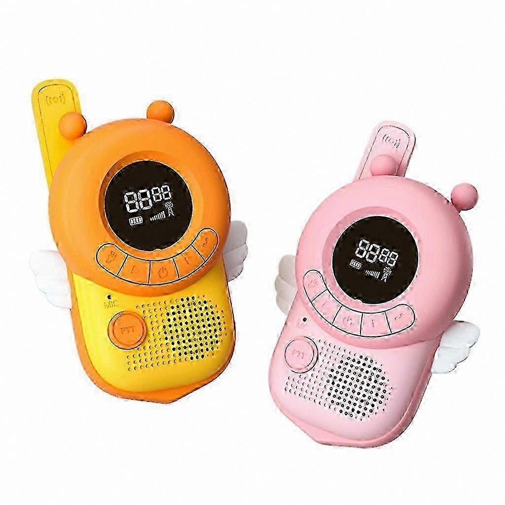 Leksaker för 3-12 Gamla Pojkar Flickor 2 Förpackningar 3KM Räckvidd Walkie Talkies Barn Radio Presenter