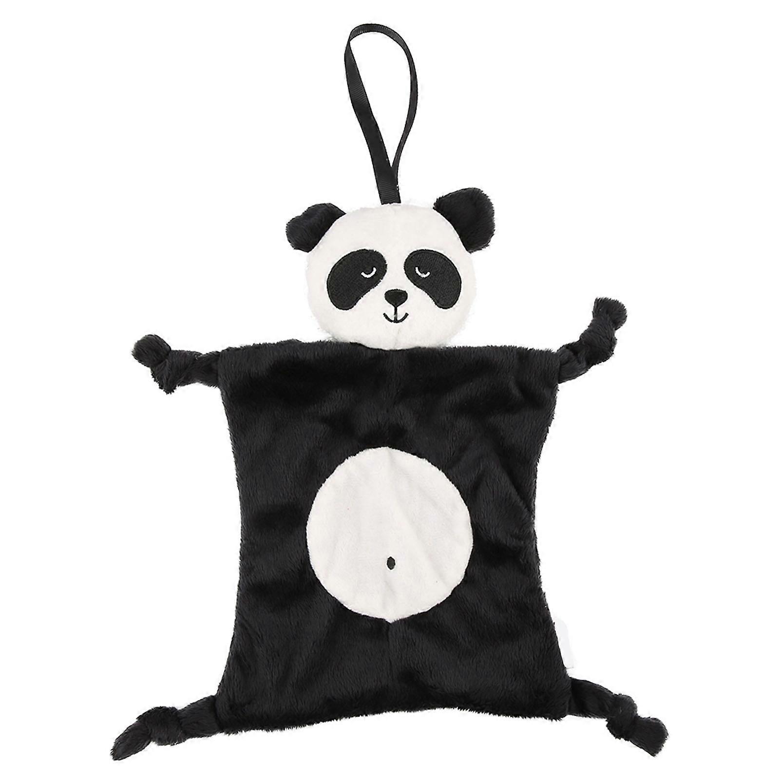 Plush Toddler Baby Safety Towel Blanket Infant Appease with Animal Doll (Panda)