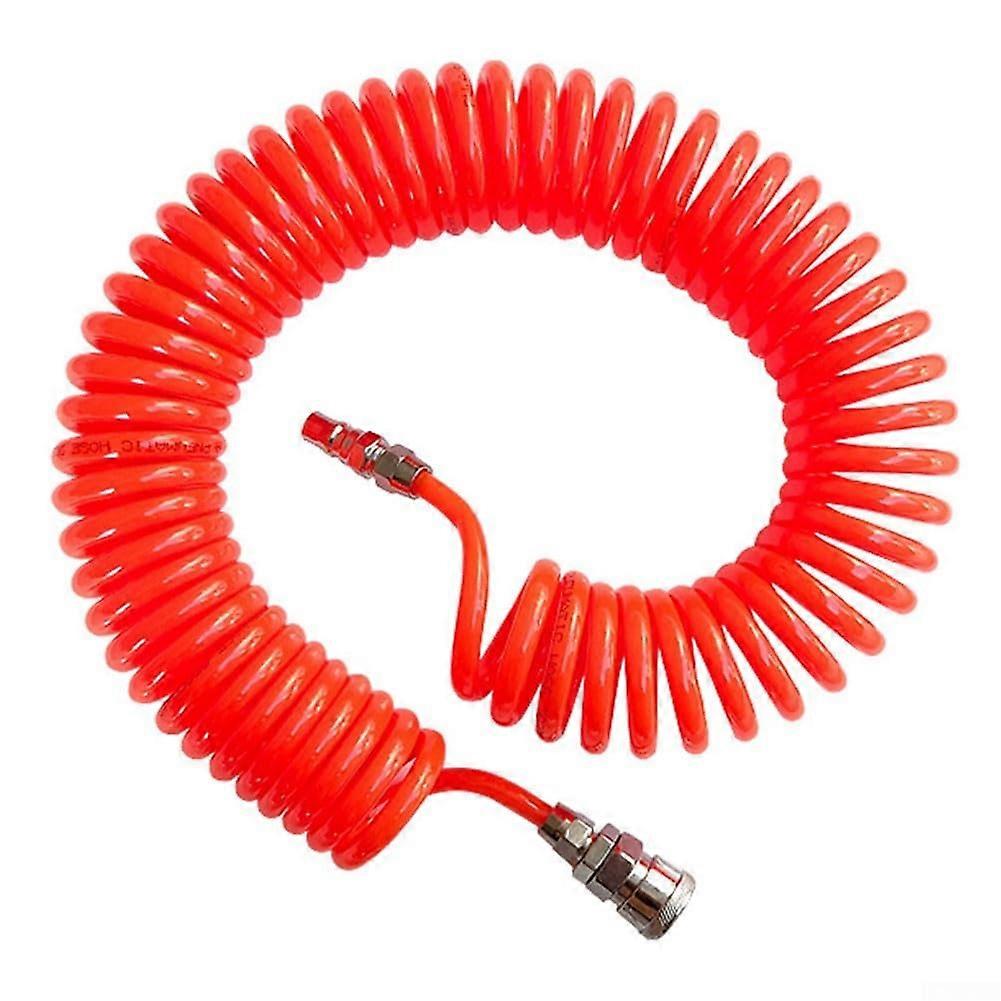Pneumatic Hose 8 x 5 mm Long with Quick Connectors for Seamless Connection with Pneumatic Tools