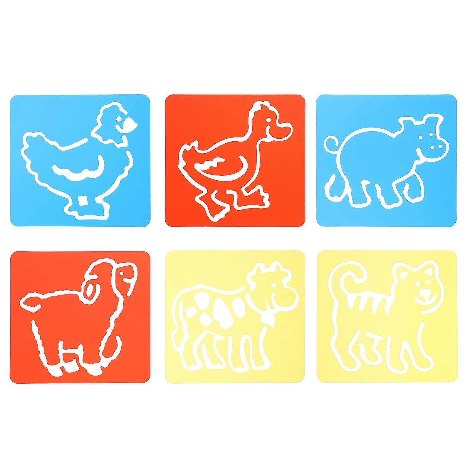 Drawing Stencils with Adorable Animals, Perfect for Early Skill Development