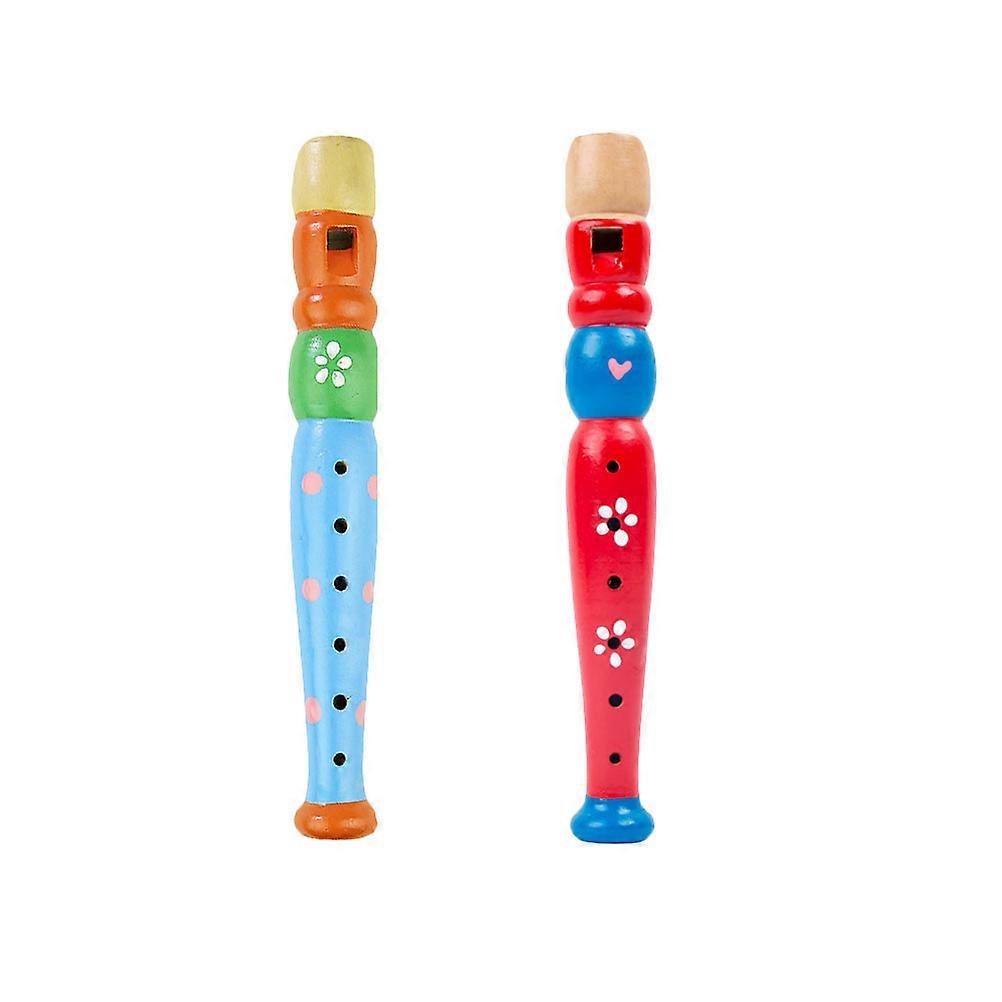 Kids Piccolo Flute, Attractive Cartoon Patterned Toy for Music Learning