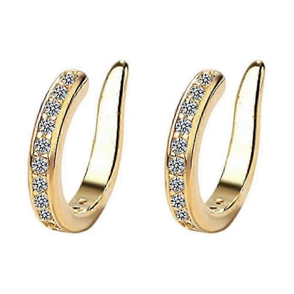 Fixuraイヤークリップ女性用イヤーカフノンピアスメッキイヤリングファッションジュエリー