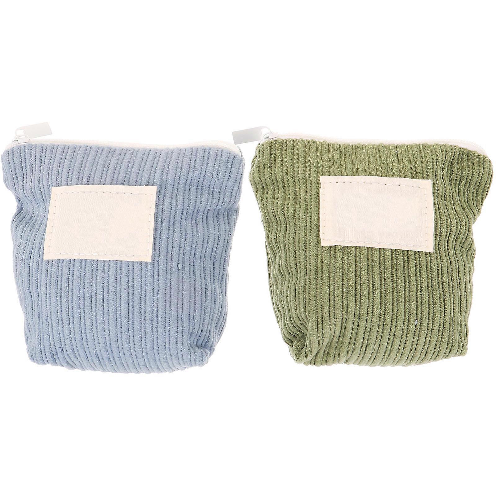 Menstrual Pad Container For Travel Compact Fabric Waterproof 2Pcs