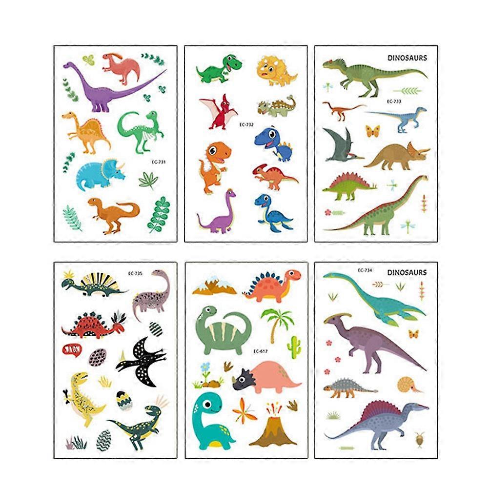 Kids Body Stickers 6Pcs Temporary for School Events Assorted Color