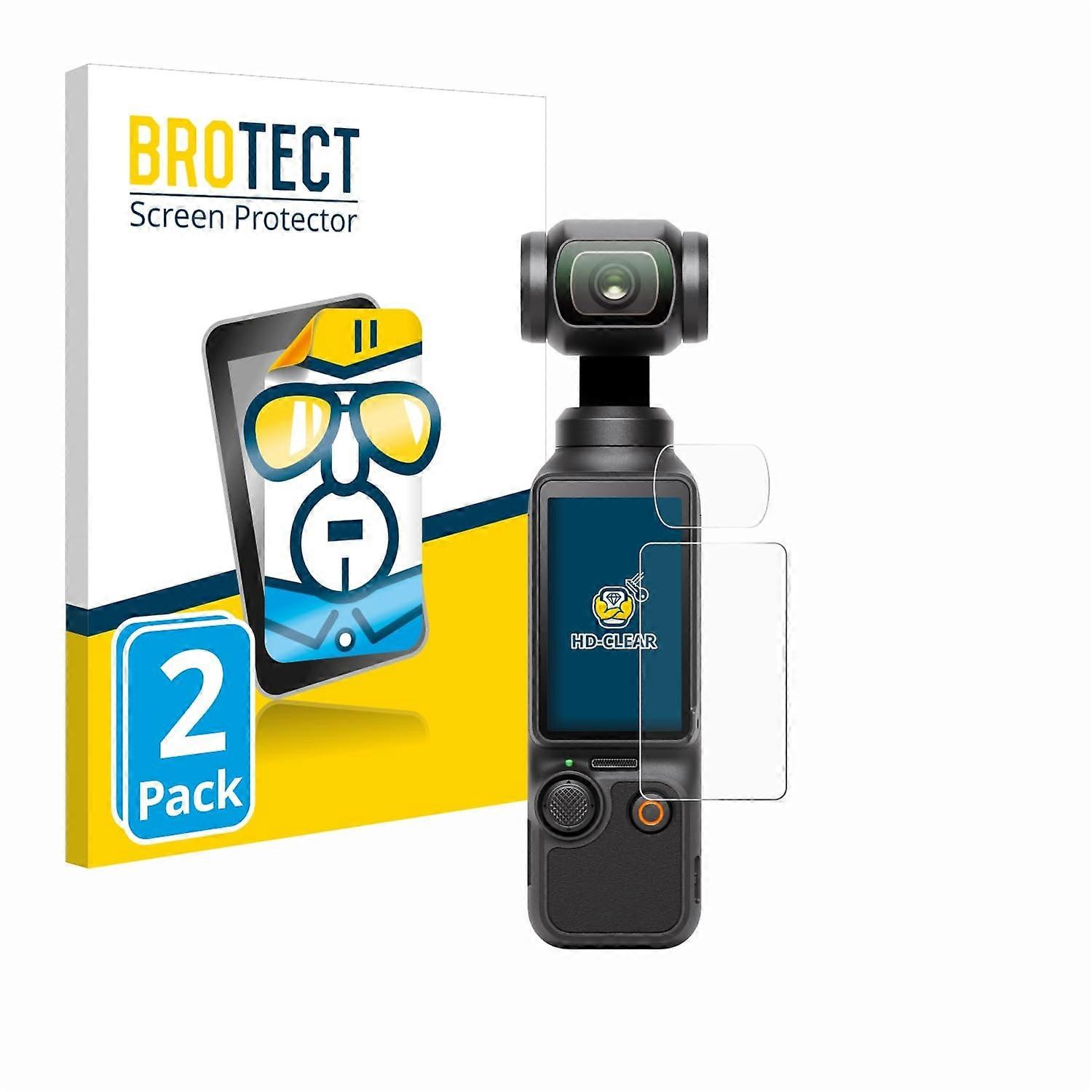 Screen Protector for DJI Osmo Pocket 3 (Display Lens) Ultra Clear (Pack of 2)