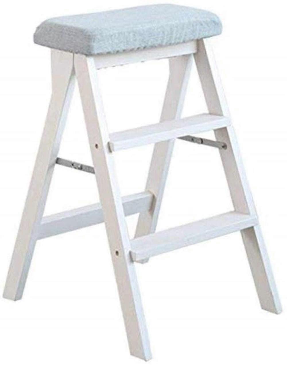 Indoor climbing stool, wooden utility step, multifunctional small ladder, folding ladder stool
