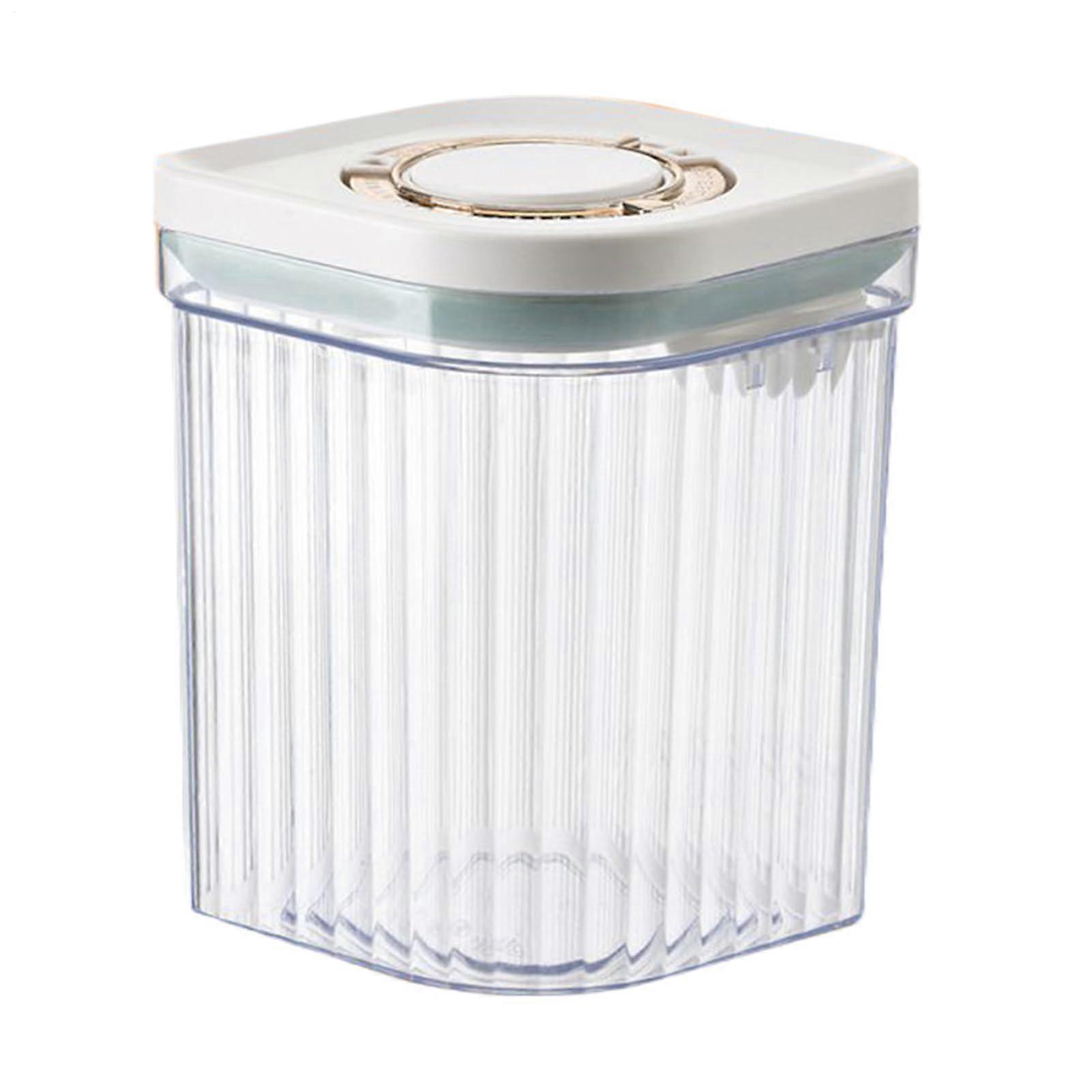Dog food container, airtight containers with lid for pantry, snacks, flour, rice, cereal, transparent
