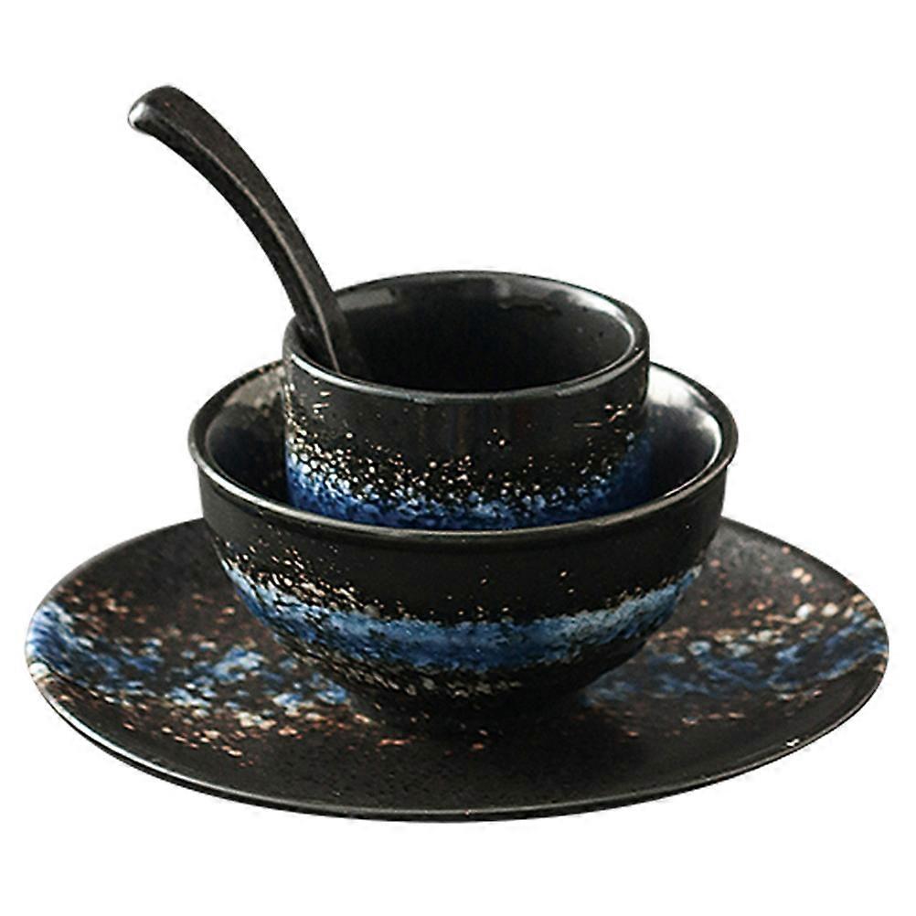 Four Piece Ceramic Bowl Set For Home Use Compact And Lightweight 1Set