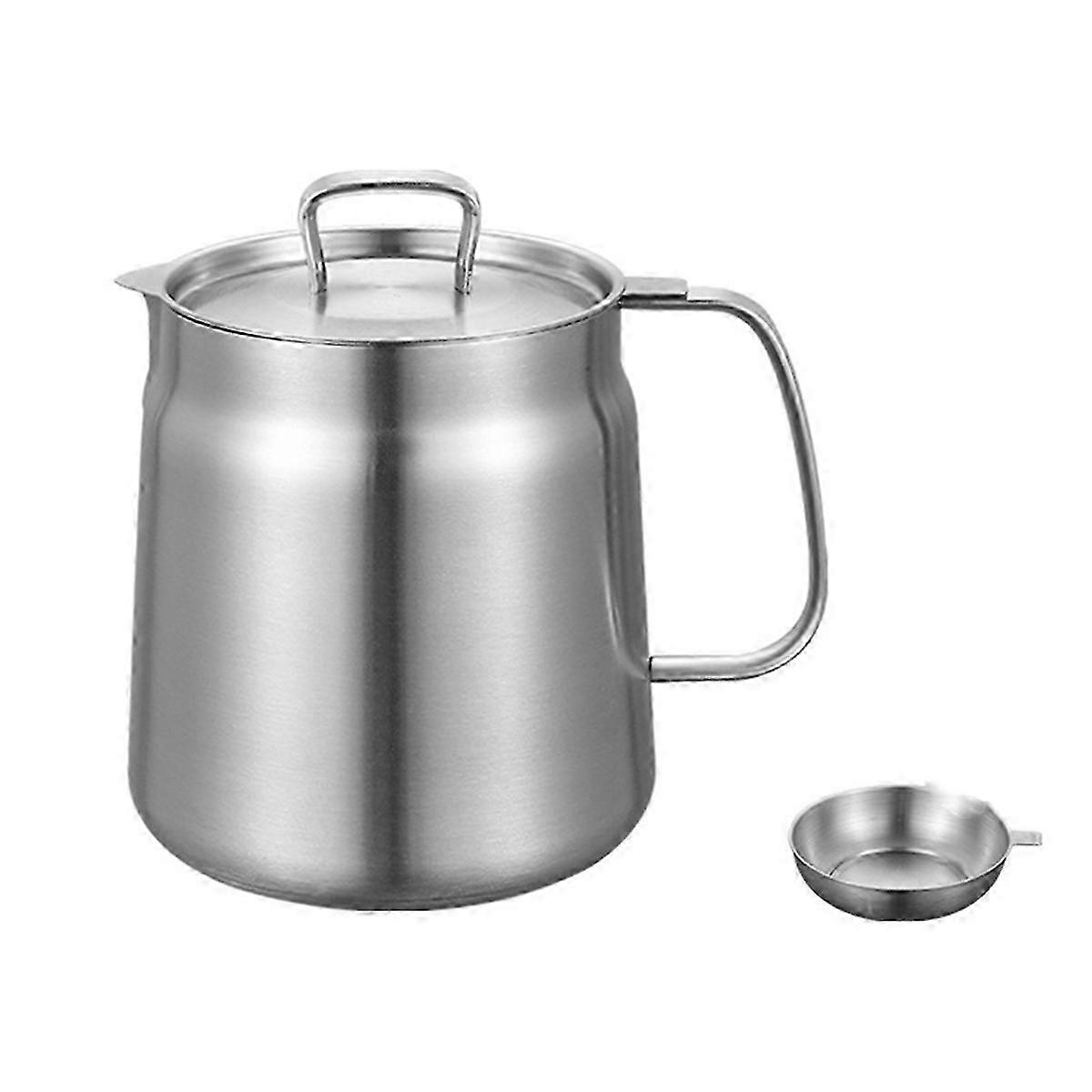 Versatile Oil Filter for Kitchen Use with Oil Fryer and Filter Cup Combo