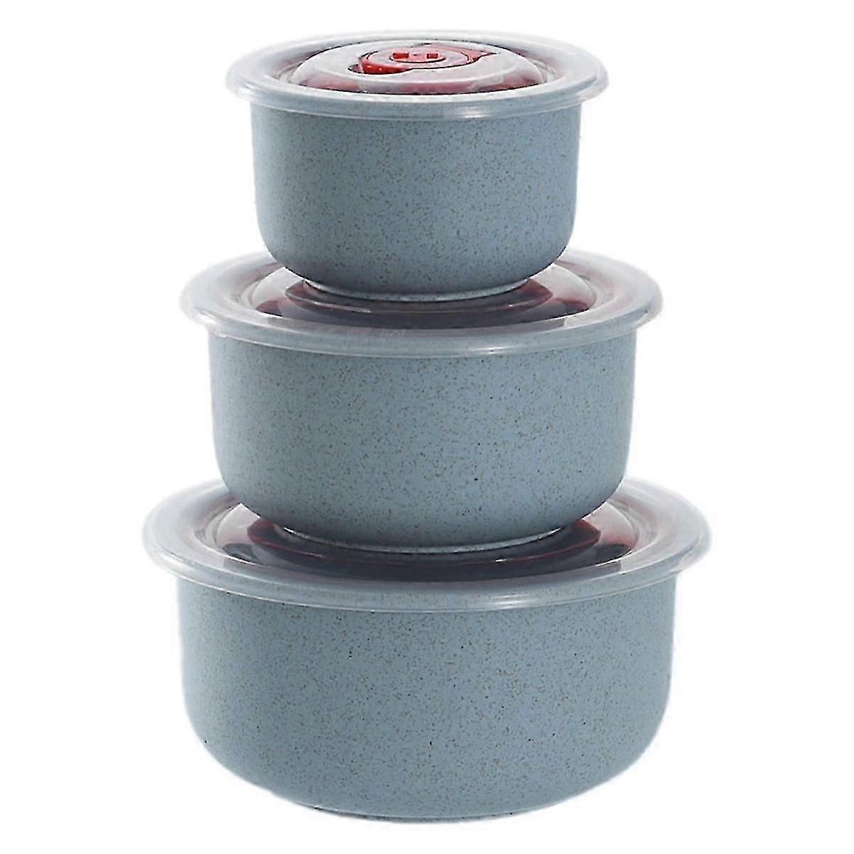 Eco-Friendly Bento Box with Wheat Straw Construction Salad Bowl Lid and Microwave Safe Food Storage