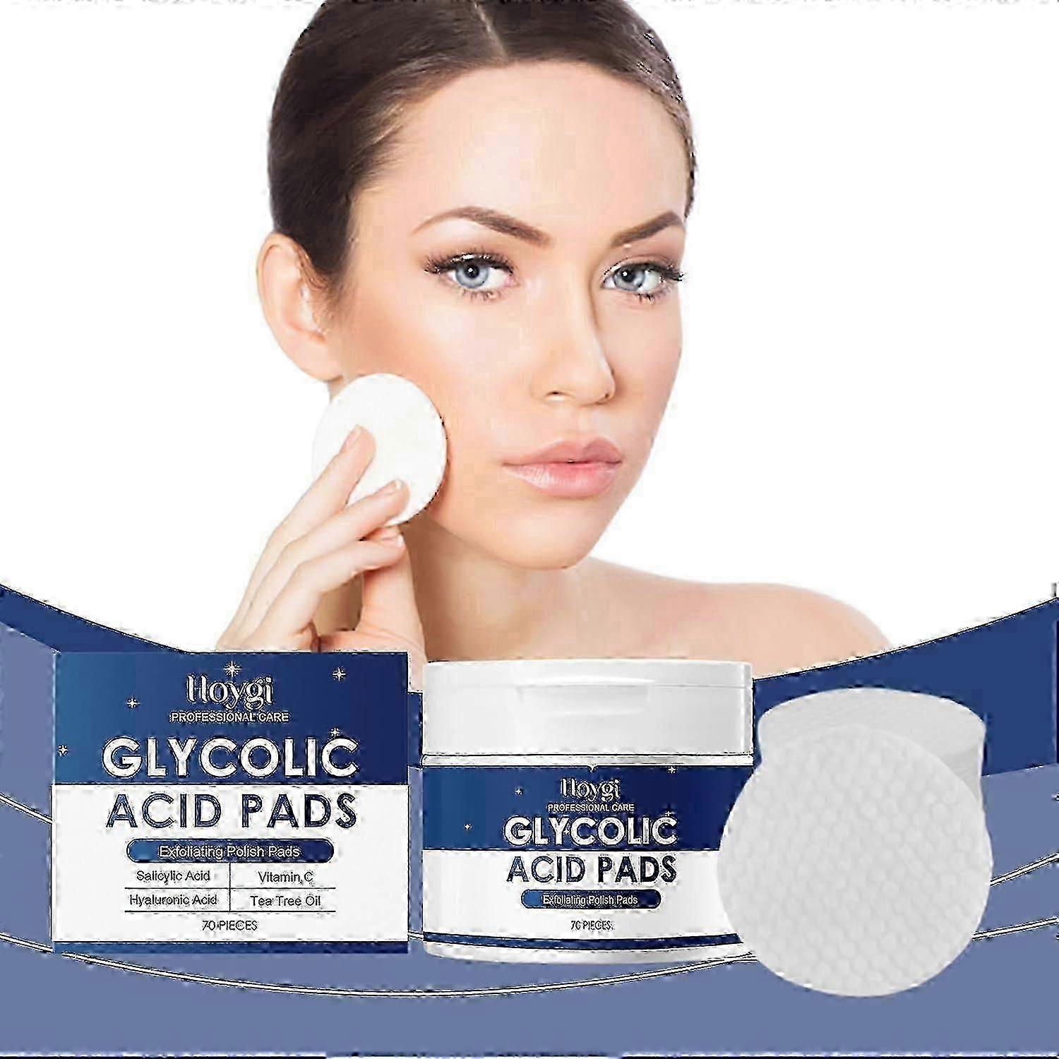 Exfoliating Pads - Glycolic 20% Pads For Face With Vitamins B5, C E - Exfoliating Face Pads With Salicylic Acid, Deep Cleaning