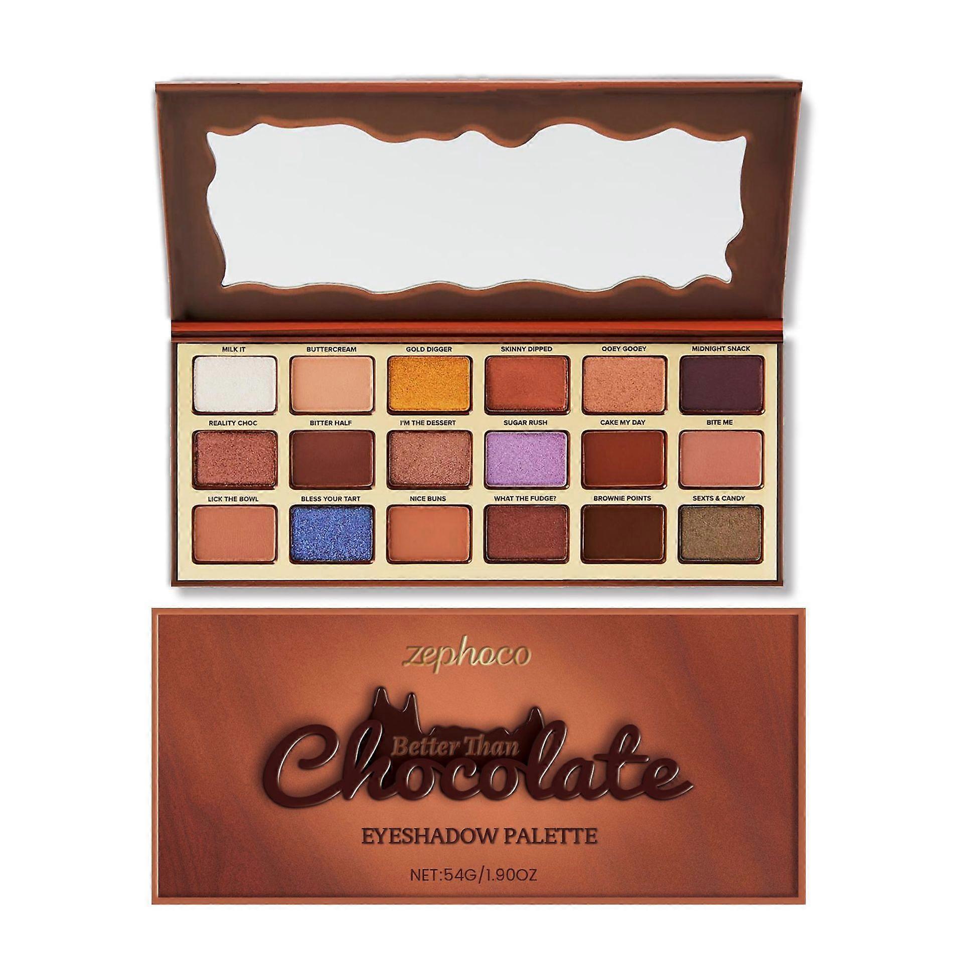 18 Color Neutral Brown Eyeshadow Palette, Warm Matte & Shimmer Shades, Highly Pigmented, Blendable, Long-Lasting, Waterproof, Travel-Friendly with Mir