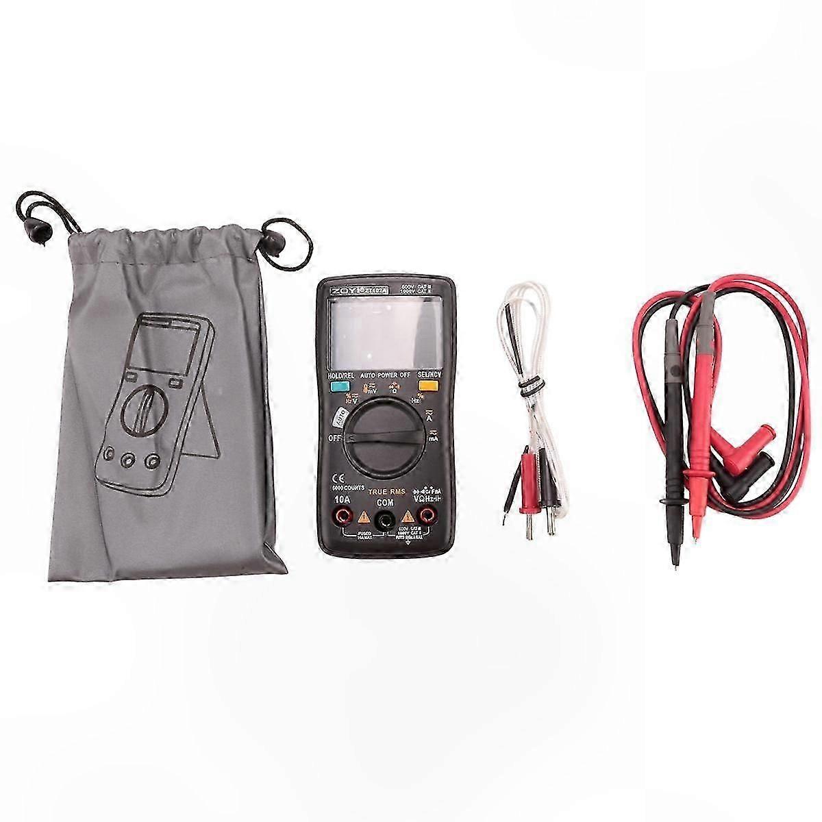Digital Multimeter 6000 Counts Auto Backlight AC/DC Voltmeter Transistor Tester Frequency Diode Temperature Measurement Tool
