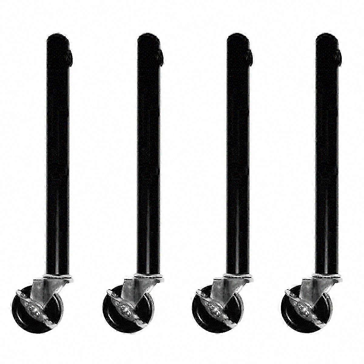 Adjustable Table Leg Risers with Wheels - 4 Pack for Straight & Curved Legs 51cm