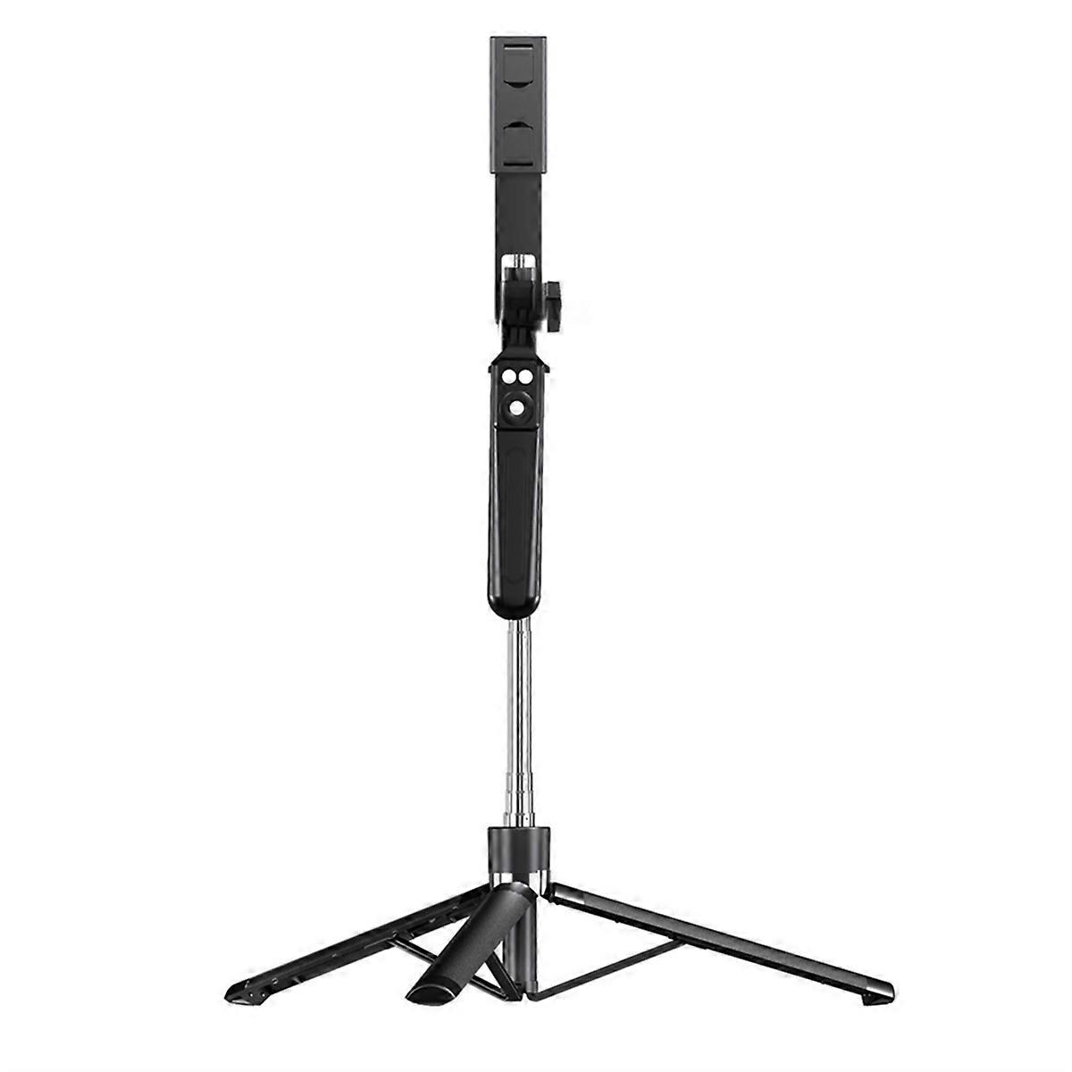 Expandable Phone Tripod Stand Selfie Stick with Fill Light with Detachable BT Wireless Remote for Smartphone