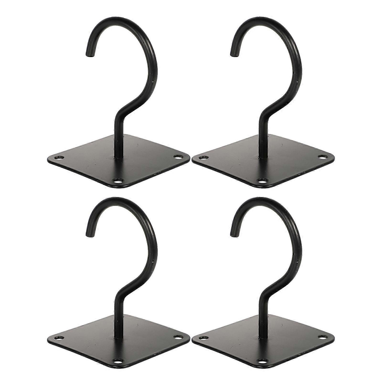 Hanging Hook Heavy Duty Ceiling Hook for School Iron Black Material 4Set