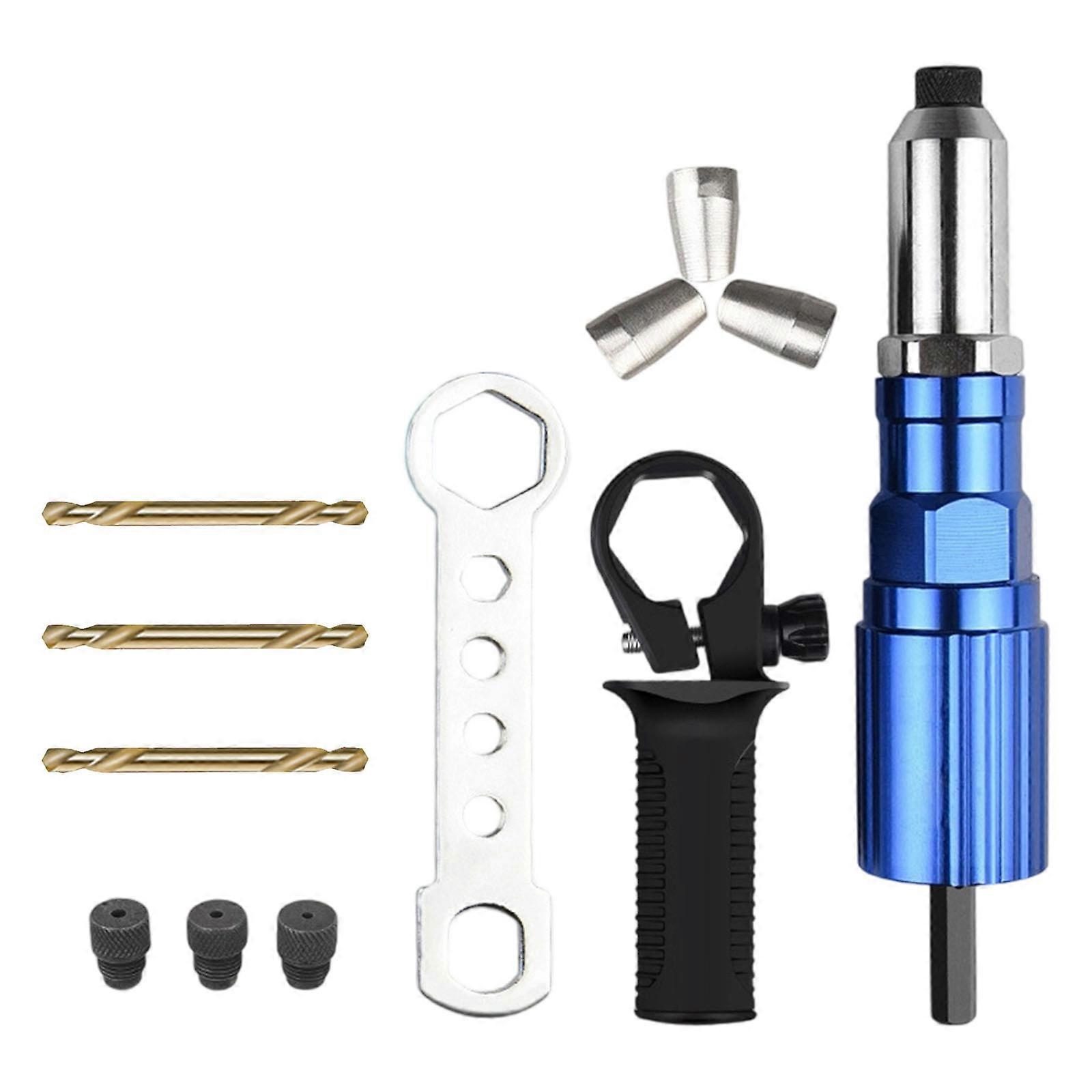 Professional Electric Rivet Nut Setter Conversion Kit With 30% Faster Operation Rivet Tool For Automotive Repairs Multicolor