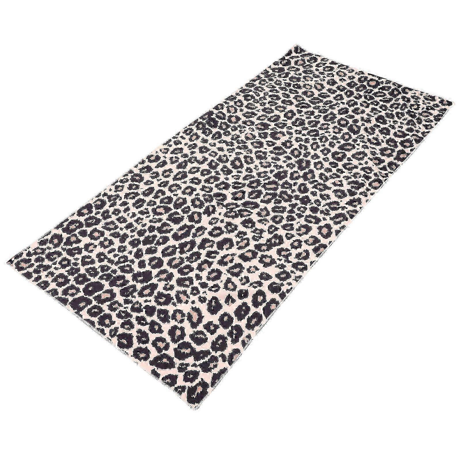 Water Absorption Quick Dry Portable Multi-functional Summer Beach Towel Leopard 150x75cm Microfiber 1Pcs
