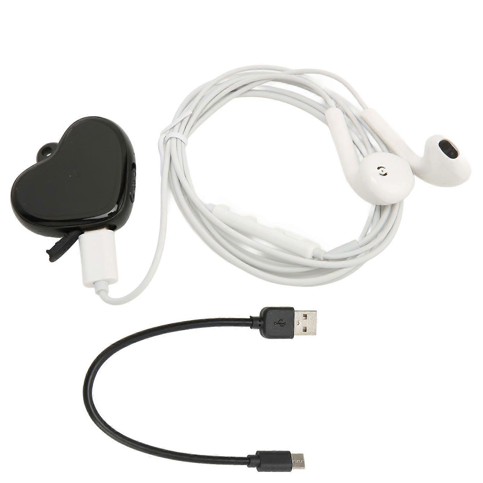 Heart Shape Pendant Recorder 4GB Mp3 Intelligent HD Noise Reduction Voice Activated Mini Sound Recorder