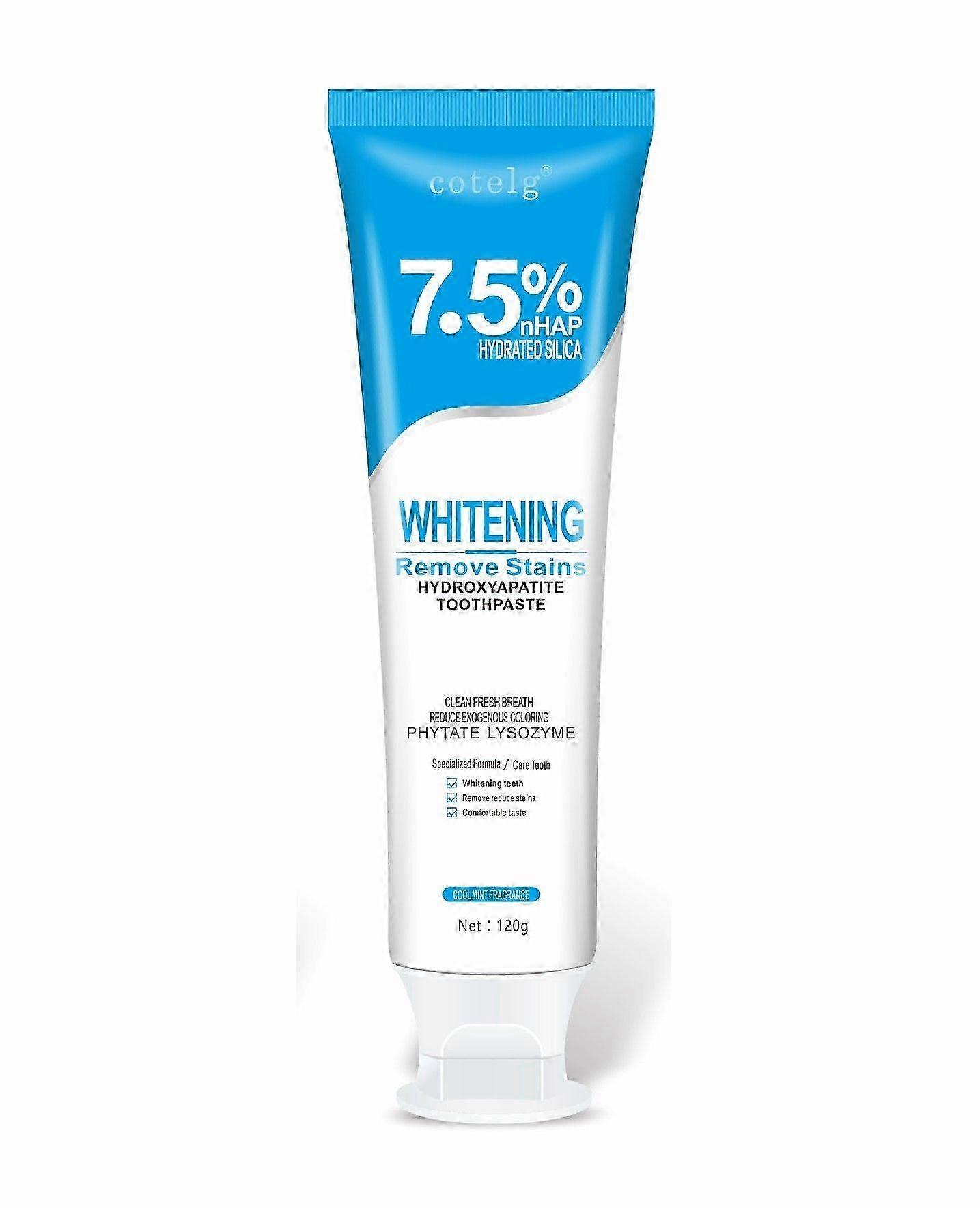 Optimizing Toothpaste with 7.5% Hydroxyapatite for Enamel Protection and Oral Health - Daily Use, Fresh Breath, Gentle Mint Taste