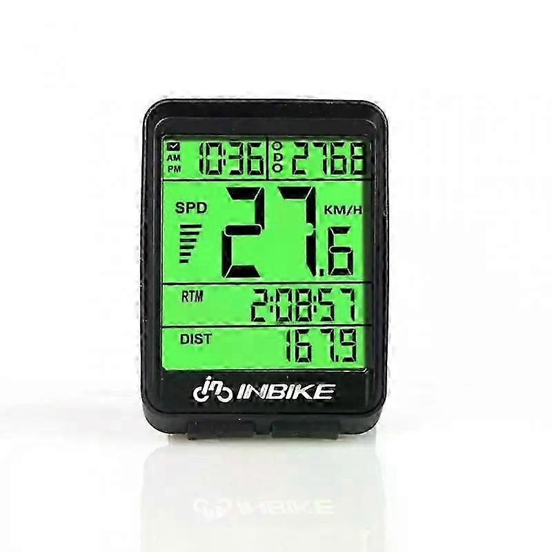 Wireless Waterproof Bicycle Computer with Speedometer and LED Display for Road and MTB Cycling