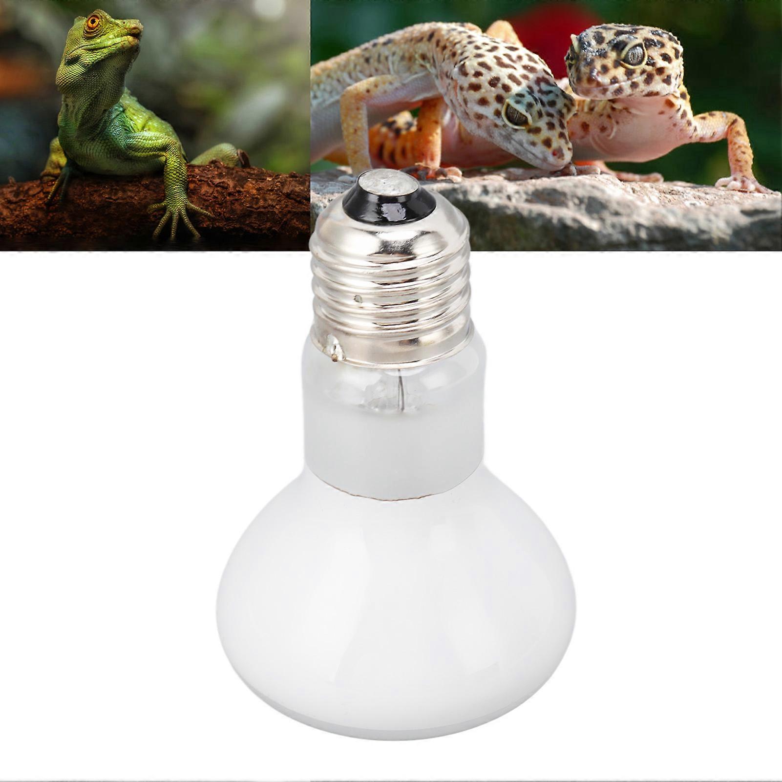 E27 50W UVA Reptile Heat Lamp Bulb 220-240V White Glass
