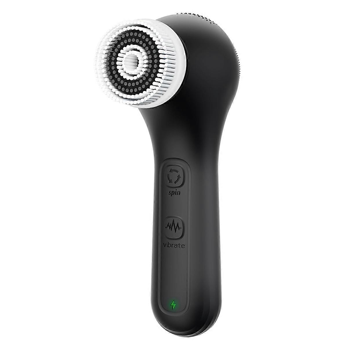 Vibrating & Rotating Face Scrubber, Waterproof Rechargeable Brush, 8 Modes for Deep Cleansing & Massaging
