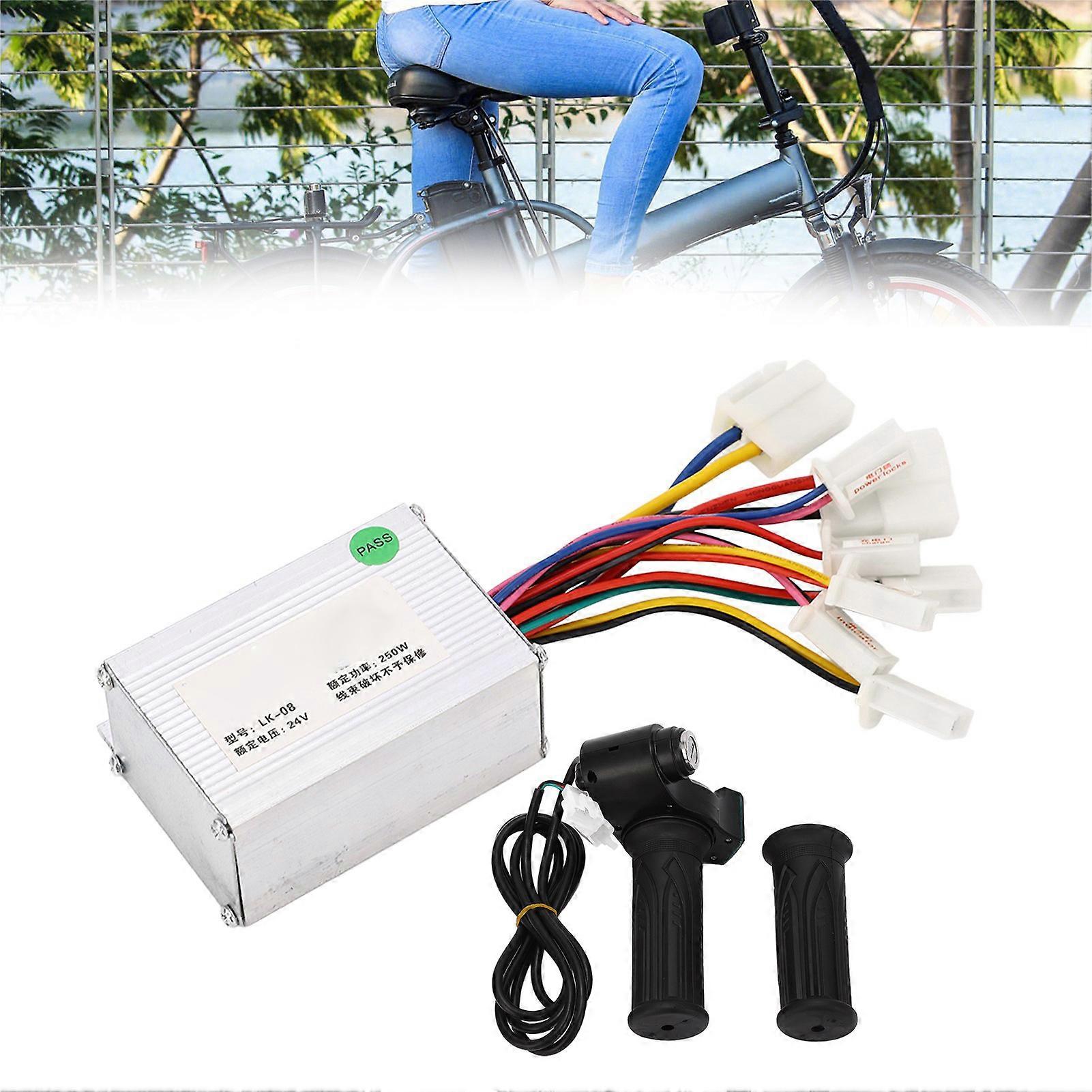 24V 250W Brushed Motor Controller with Twist Grip Throttle