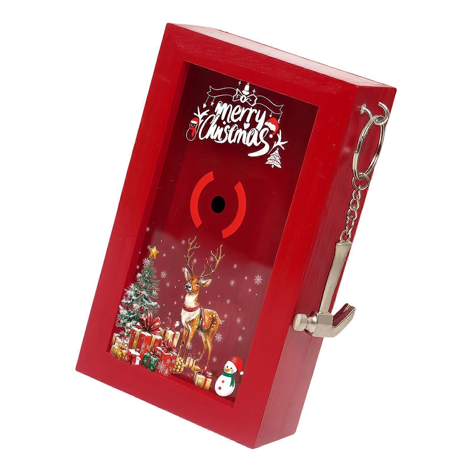 Practical Handcraft Wood Christmas Organizers Container Sustainable Materials Family Storage Solution Multicolor