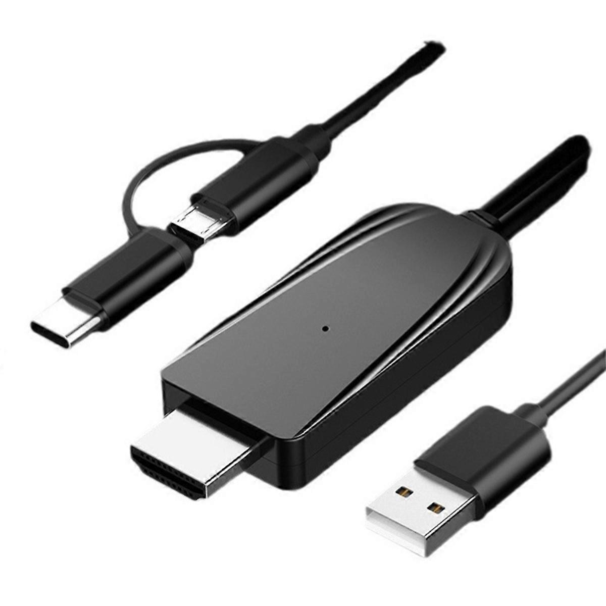 High Definition Multimedia Interface Cable, HD 1080P Support Bluetooth/Miraplug APP Screen Mirroring Cable for Projector