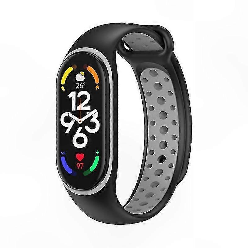 Two-tone Silicone Replacement Strap for Fitness Tracker Bands