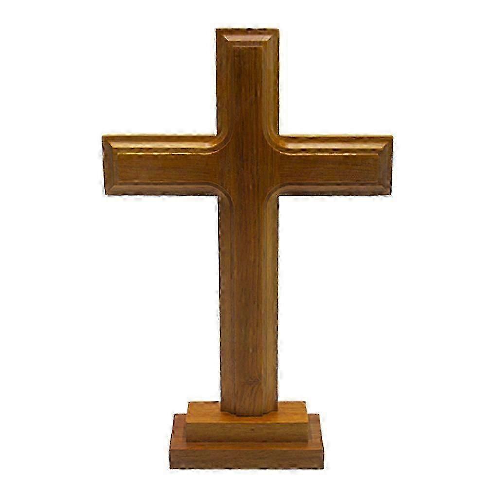 2025 Wooden Standing for Cross Decor Altar for Cross with Stand Double-Sided Table fo