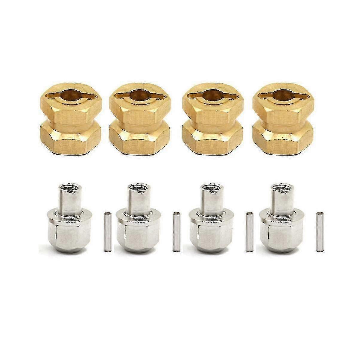 For Cc01 Scx10 1/10 Climbing Car Brass Hexagon Lengthening And Widening Coupler,12mm