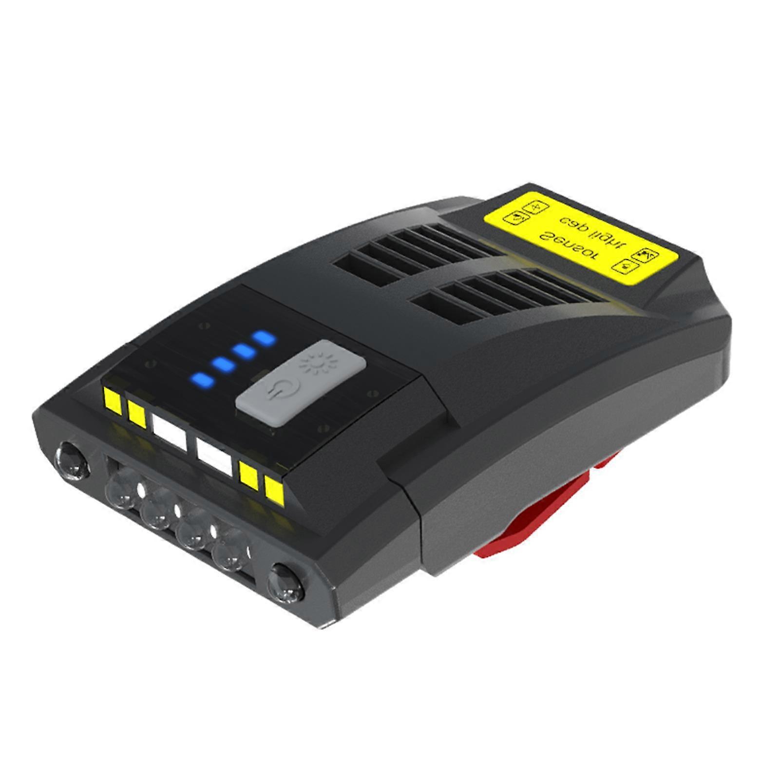 USB Rechargeable Cap Light 2000mAh 9.5x5.5x3cm Waterproof LED