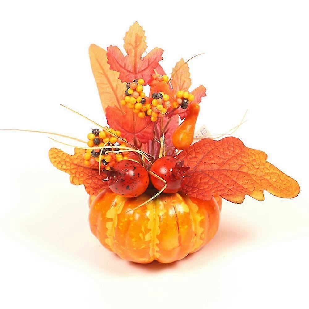2025 Halloween Artificial Pumpkin Maple Leaf Thanksgiving Party Decors